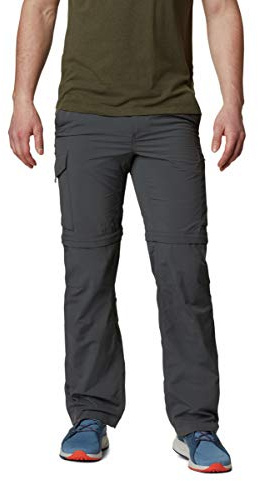 Columbia Men's Silver Ridge Convertible Pant, Breathable, UPF 50 Sun Protection, Grill, 40x34
