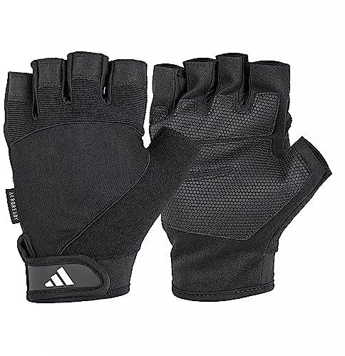 Adidas Aeroready Performance Weightlifting Gloves, Fingerless Workout Gloves
