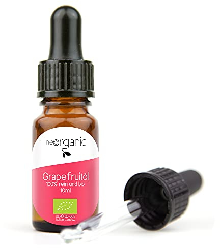 NeoOrganic® BIO Grapefruitöl (Citrus Paradisi) aus dem traditionellen Anbaugebiet in Kalabrien, Italien – 100% naturreines ätherisches BIO-Öl – 10ml