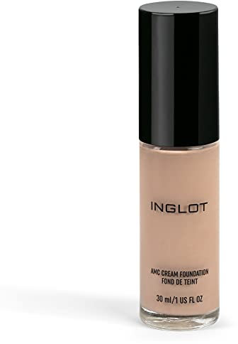 Inglot Fondotinta | Coprenza Perfetta e Naturale | Lunga Tenuta | Finish Liscio e Matte | Incarnato Luminoso | AMC Cream Foundation | 30 ml LW400