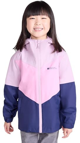 Mountain Warehouse Lightning 3 in 1 Kids Waterproof Jacket - Taped Seams Triclimate Jacket, Detachable Hood, Inner Fleece Kids Coat - For Spring Summer, Walking Dark Blue Kids Size 11-12 Years