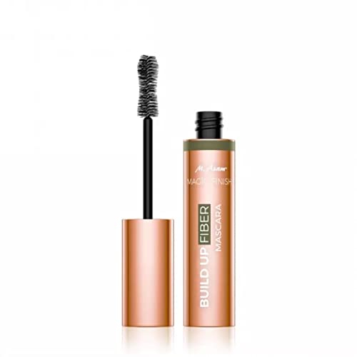 M. Asam MAGIC FINISH Build Up Fiber Mascara Noir intense (13ml) – Mascara Volume Noir avec Brosse Cils Innovante, Maquillage Longue Durée, Cils Densifiés & Recourbés