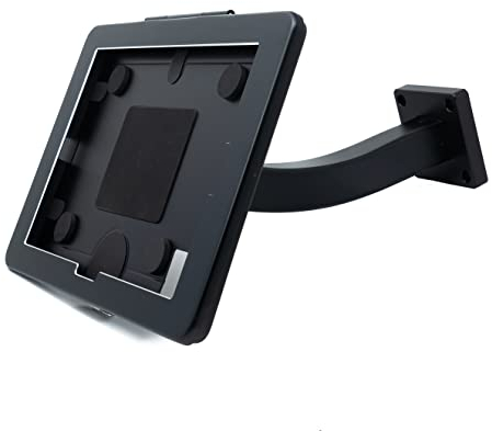 System-S Wand Halterung abschließbar für iPad 10 Pro 11 Air 4 5 in Schwarz