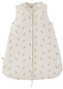 NOUKIE'S Sovsäck mellansäsong 6–24 månader (90–110 cm), TOG sovsäck 1–2 – dragkedja – jersey – vit och rosa