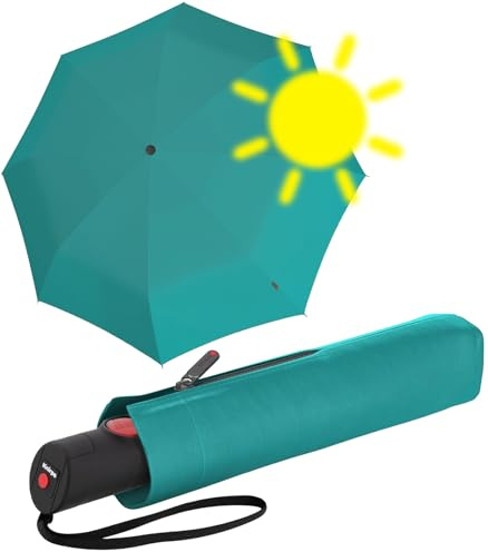 Knirps Taschenschirm T.205 Medium Duomatic UV Protection - Aqua