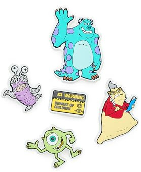 Crocs Monsters Inc Lot de 5 breloques en forme de chaussure Taille unique, multicolore, Taille unique