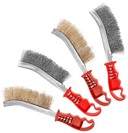 Multifunction Steel Wire Grill Brush 4Pcs for Barbecue Grill
