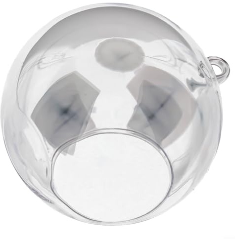 Terrario para plantas, bola de cristal colgante de boca abierta para plantas y exhibiciones de velas, perfecto para decoración del hogar, soporte de plantas de aire (12 cm)