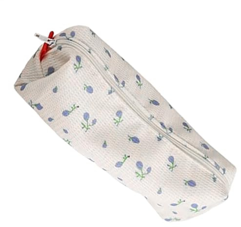 Trousse à crayons avec fleurs, trousse à crayons avec fleurs, jolie trousse à crayons, trousse florale, petit sac de rangement, organisateur de maquillage, bols, bleu, Consulte la descripción, Voir