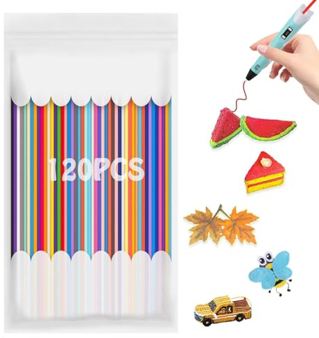 120 Stück 3D Doodler Nachfüllset - Buntes Filament für 3D-Stifte
