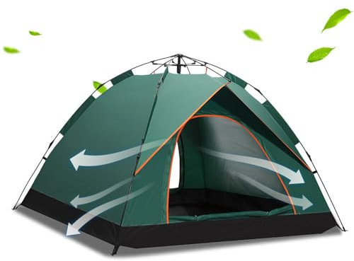 M. J COMFY-LIFE Camping Tent Big Tent for 2-3 People Waterproof and Pop up Tents for Camping with 2 doors Camping and Hiking Storage Bags