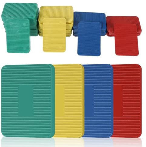 Lot de 40 entretoises en plastique universelles pour fenêtres et portes, cales de vitrage, cales d'écartement, cales en plastique pour un montage efficace