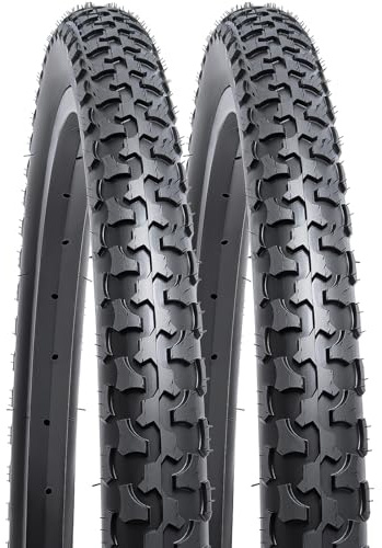 YunSCM 2PCS 24 Inch Mountain Bike Tyres 24x1.75 Tire 47-507 Compatible with Mountain Bike 24x1.75 24X1.75 Bike Bicycle Tyre