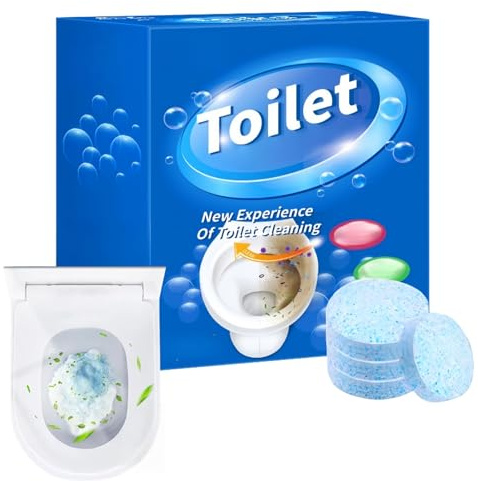 Toilet Cleaner Tablets,Limescale Remover Toilets Bowl Cleaner,Deep Cleaning Toilets Tablets,Powerful Limescale & Stain Remover,Freshens & Descaler,Cleaning Toilet Tablet for a Sparkling Clean