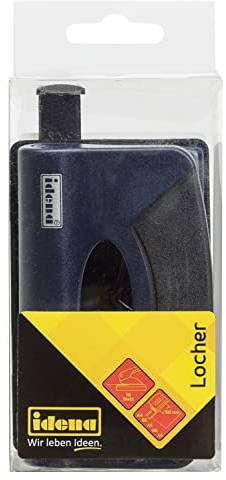 Idena 300755 - Idena Locher blau mit Anschlagschiene