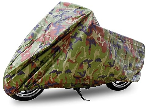 sourcingmap XXL Rain Dust Motorcycle Cover Camouflage Outdoor Waterproof 104