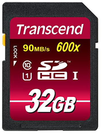 Transcend Ultimate - Tarjeta de Memoria Flash 32GB SDHC (MLC, Clase 10 UHS-I, 90mb/s, 600x) de Ultra Alta Velocidad Para Video HD y Cámaras Profesionales