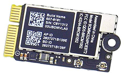 OLVINS BCM943224PCIEBT2 Scheda di rete wireless Bluetooth WiFi di ricambio per Macbook Air 11'' A1370 13 A1369 (metà 2011) 11'' A1465 13 A1466 (metà 2012) Scheda WiFi