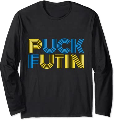Retro Vintage Puck Futin Long Sleeve T-Shirt