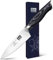 SHAN ZU Paring Knife Fruit Knife 3.75 Inch Ultra Sharp Japanese Peeling Knife High Carbon Stainless Steel Small Kitchen Knife with K133 Ergonomic Handle- Genbu Series