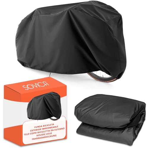 Housse velo exterieur protection 240 x 140 cm Matiere PEVA Protection contre la pluie, la poussière et le soleil bache velo exterieur housse vélo housse de velo noir