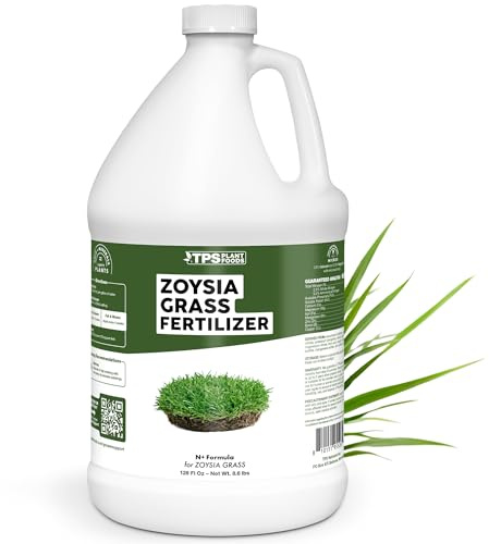 Zoysia Grass Fertilizer – Liquid Lawn Food for Dense Turf, Rich Green Color & Strong Root Development, 1 Gallon