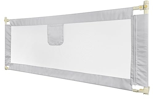 HUOLE Barandilla de La Cama para bebés, Barrera de Cama para niños Colchón Doble, Doble, tamaño Completo tamaño Queen y King-2,0 m-Gris Oscuro