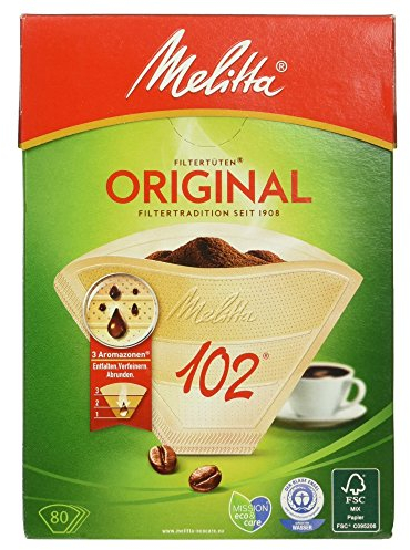 Melitta aroma 2049667 Brown Coffee Filter – 80 Pieces