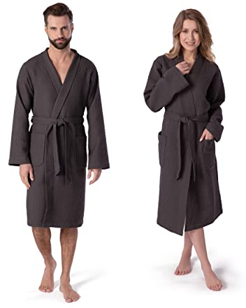 Möve Unisex Homewear Kimono, Graphite, L EU
