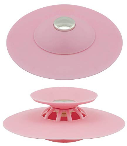 Tapón Universal Fregadero Lavabo Bañera Silicona con Cestillo Ø 10 cm.