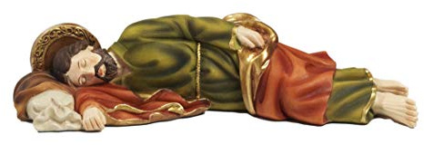 Paben - Statua di San Giuseppe che dorme, articolo religioso, 12,8 cm, in resina di Paben.