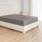 Amazon Basics Spannbettlaken, 120 x 200 cm, 100% Baumwolle, Jersey Spannbetttuch, Matratzenhöhe bis 30 cm, Dunkelgrau
