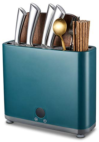 Bloc couteau vides, Bloc de Couteaux, Support de Couteaux avec Fonction de Désinfection et de Séchage, pour Un Rangement sûr des Couteaux