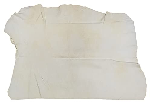 CARALL Pelle di Daino per Auto 60 x 50cm, Pelle di Daino per Auto, Panni Asciugatura Auto,Spugna Camoscio Scamosciata,Forma Irregolare