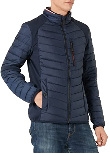 TOM TAILOR Herren Hybrid Steppjacke 1031475, 10668 - Sky Captain Blue, XL