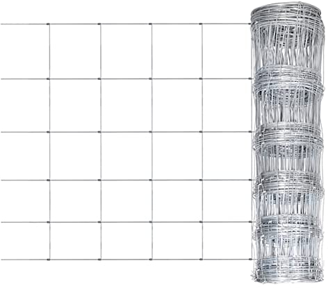 Camerina Gartenzaun Verzinkter Stahl 50x1 m Silbern Metallgitter Maschendrahtzaun Netz Drahtgitter Feinmaschig