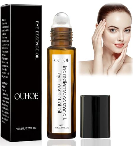 Rollerball Rizinusöl, Rizinusöl und Frankin-cense Augenroller, Augencreme für Augenringe und geschwollene Augen, Augenroller für Augen, Augencreme, Anti-Aging, Anti-Falten-Augenpflegeprodukte,