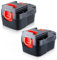 Masione 2P 12V 4800mAh HPB12 Batery NI-MH Replacement for Black and Decker 12v Battery FS120B FSB12 FS120BX Compatible with Black and Decker 12V Battery FS120B FSB12 FS120BX Cordless Power Tools
