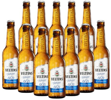 Veltins Alcohol Free German Pilsner 330ml Bottles - 0.0% ABV (12 Pack)