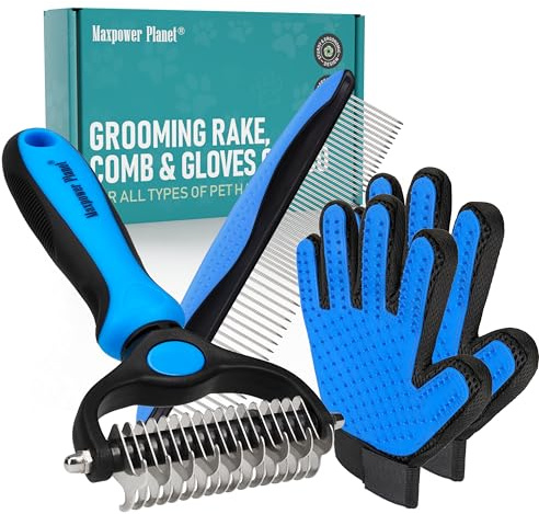 Maxpower Planet Dog Brush for Shedding, Dematting Grooming Tool, Large