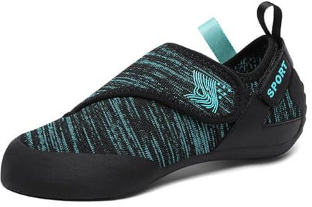 omcam Zapatos Deportivos para Principiantes para Mujeres - Zapatos De Escalada De Pared Transpirables De Malla con Soporte De Arco,Verde,34 EU