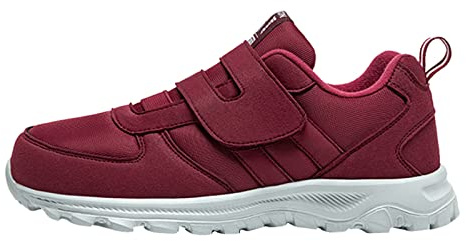 Generisch Scarpe da diabetico, da uomo, scarpe da ginnastica, scarpe da corsa, scarpe da corsa, extra large, con suola in memory foam, fitness, sport, tempo libero, per persone attive, Colore: rosso
