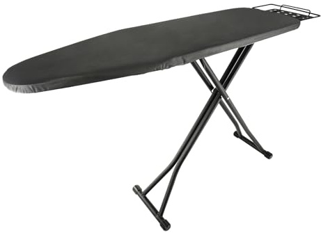 Hanured Bügelbrett,Mit Bügeleisenablage,größe 110x 34 cm, Tischbügelbrett mit Verstellbarer Höhe,Für meisten Dampfbügelstationen geeignet ist