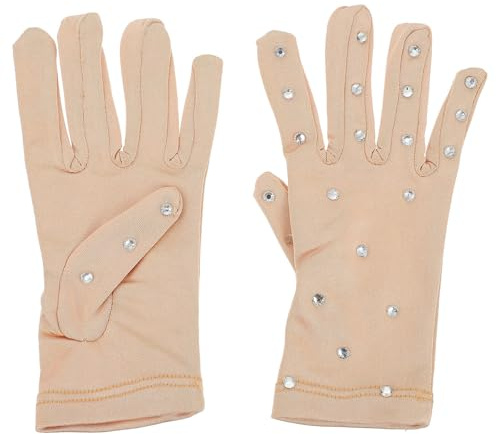 GALPADA Guantes de Patinaje Artístico Antideslizantes y Transpirables para Niñas Fibra Elástica Protección Térmica para Rendimiento y Estilo en Hielo