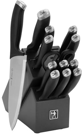 Silvercap 14 Piece Knife Block Set, Black