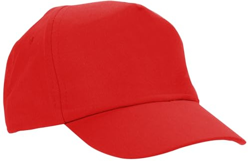 Adventure Togs Kids Baseball Cap Sun Hat, Red, 57cm (9-12 Years)