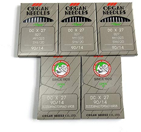 50 Organ Dcx27 B27 B-27 Needles for Industrial Serger Overlock Machine Juki Pegasus (Needle Size :Singer 14 / Metric 90)