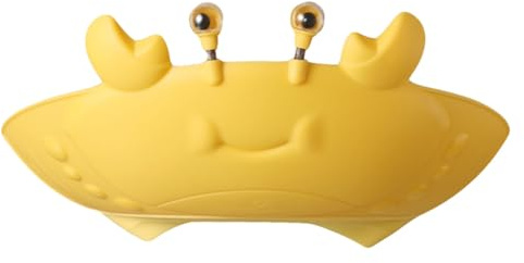 Didiseaon Cartoon Crab Shampoo Shower Hat for Toddlers, Silicone Bath Cap, Lightweight Ear, Eye and Mouth Protection for Bath Time
