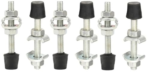 Utoolmart 6pcs M8x70mm Carbon Steel Toggle Clamp Screw Clamp Assembly with Rounded Spindle Tip
