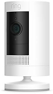 Certified Refurbished Ring Outdoor Cam Battery (Stick Up Cam)|HD wireless outdoor Security Camera 1080p Video,Two-Way Talk,Wifi,Works with Alexa|alternative to CCTV|30-day free trial of Ring Home